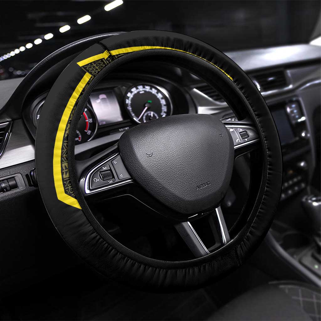 Niue The Rock Steering Wheel Cover The Island Of The Uga - Polynesian Pride