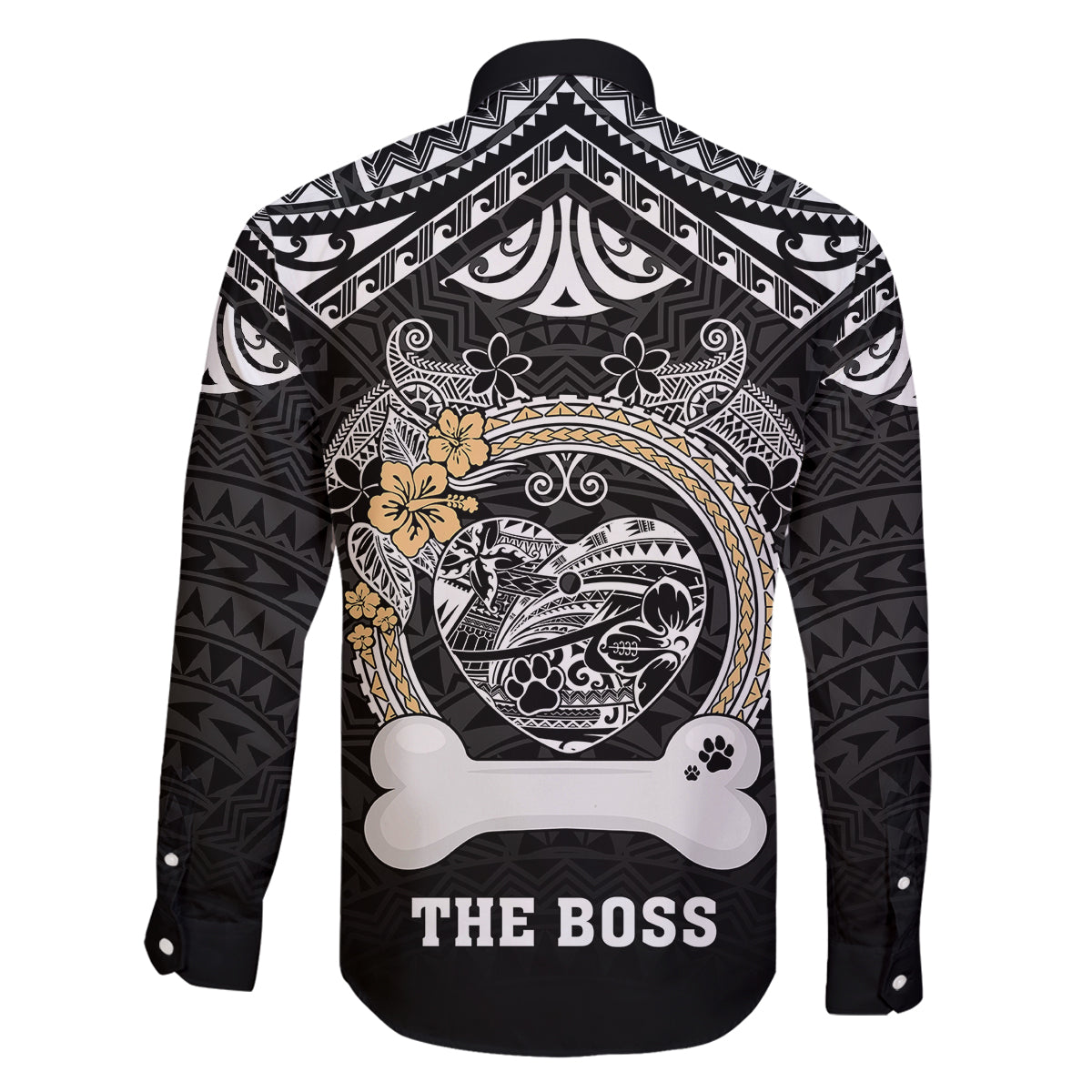 Personalized Shiba Inu Dog Family Matching Mermaid Dress and Hawaiian Shirt With Polynesian Heart Name Tags LT05 - Polynesian Pride