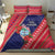 Guam Christmas Bedding Set Felis Nabidat Guaman Seal With Poinsettia