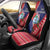 Guam Christmas Car Seat Cover Felis Nabidat Guaman Seal With Poinsettia