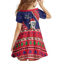 Guam Christmas Family Matching Off Shoulder Maxi Dress and Hawaiian Shirt Felis Nabidat Guaman Seal With Poinsettia