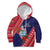 Guam Christmas Kid Hoodie Felis Nabidat Guaman Seal With Poinsettia