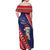 Guam Christmas Off Shoulder Maxi Dress Felis Nabidat Guaman Seal With Poinsettia