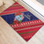 Guam Christmas Rubber Doormat Felis Nabidat Guaman Seal With Poinsettia