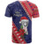 Guam Christmas T Shirt Felis Nabidat Guaman Seal With Poinsettia