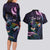 Personalised Polynesia Memorial Couples Matching Long Sleeve Bodycon Dress and Hawaiian Shirt Always Remembered Dragonfly Polynesian Style