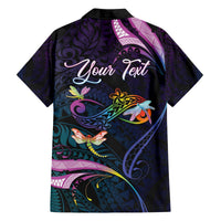 Personalised Polynesia Memorial Family Matching Off The Shoulder Long Sleeve Dress and Hawaiian Shirt Always Remembered Dragonfly Polynesian Style LT05 - Polynesian Pride