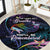 Polynesia Memorial Round Carpet Always Remembered Dragonfly Polynesian Style