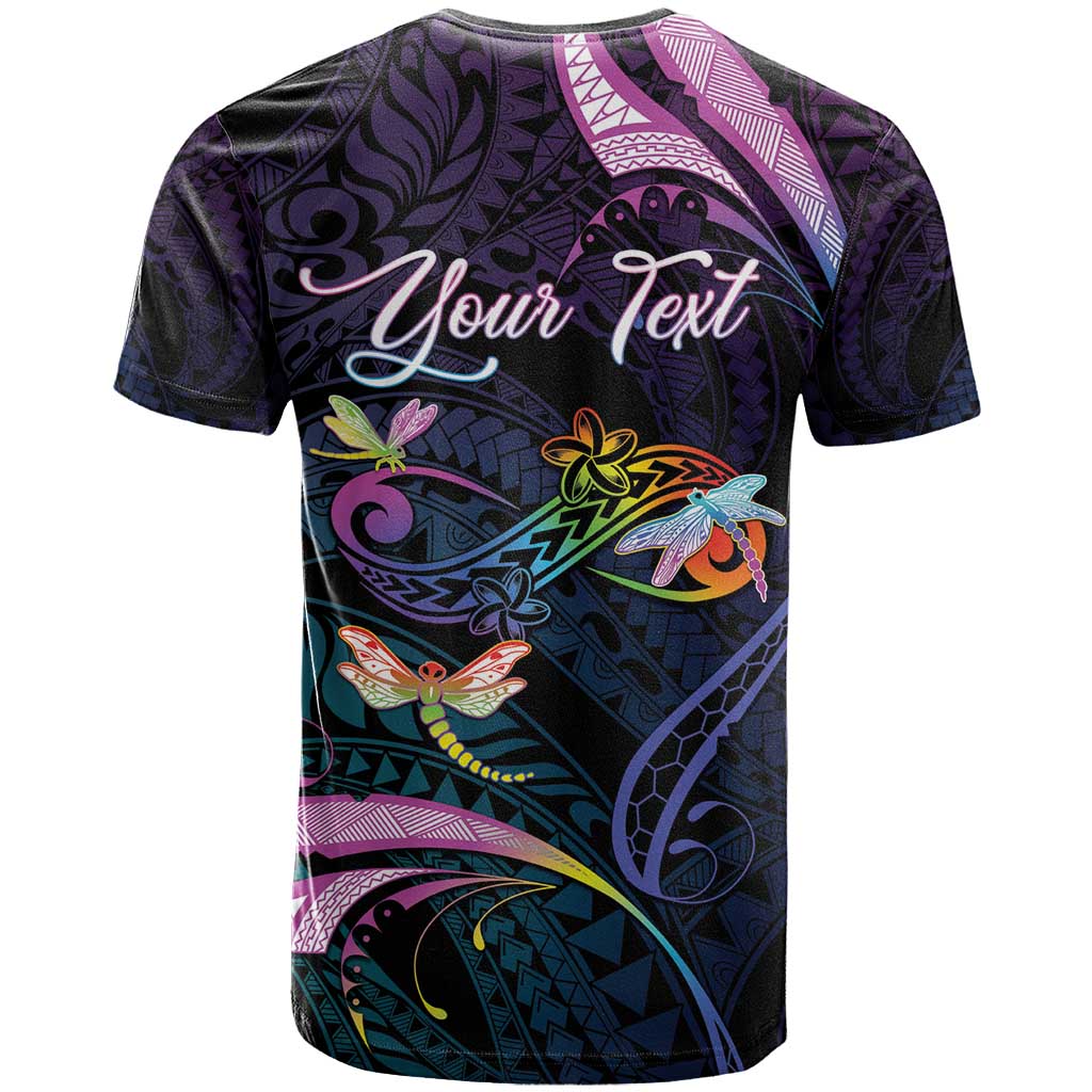Personalised Polynesia Memorial T Shirt Always Remembered Dragonfly Polynesian Style