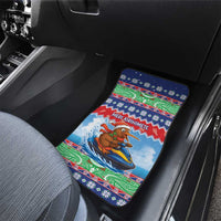 New Zealand Christmas Car Mats Funny Jet Ride Kiwi Xmas - Polynesian Pride