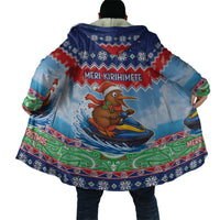 New Zealand Christmas Cloak Funny Jet Ride Kiwi Xmas - Polynesian Pride