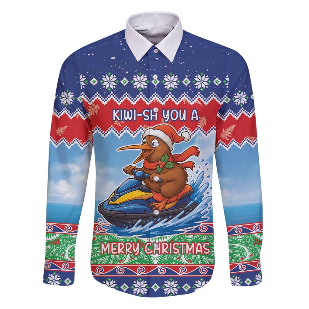 New Zealand Christmas Family Matching Puletasi and Hawaiian Shirt Funny Jet Ride Kiwi Xmas - Polynesian Pride