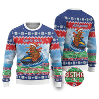 New Zealand Christmas Ugly Christmas Sweater Funny Jet Ride Kiwi Xmas - Polynesian Pride
