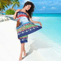 New Zealand Christmas Sarong Funny Jet Ride Kiwi Xmas - Polynesian Pride