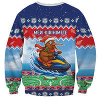 New Zealand Christmas Sweatshirt Funny Jet Ride Kiwi Xmas - Polynesian Pride