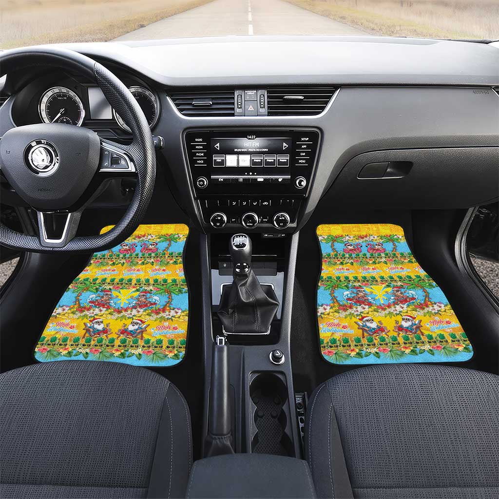 Hawaii Christmas Car Mats Mele Kalikimaka Tropical Vibes - Polynesian Pride