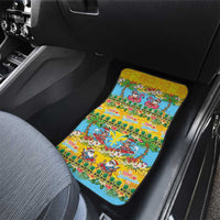 Hawaii Christmas Car Mats Mele Kalikimaka Tropical Vibes - Polynesian Pride