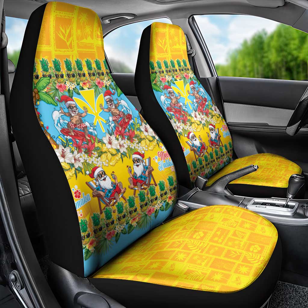 Hawaii Christmas Car Seat Cover Mele Kalikimaka Tropical Vibes - Polynesian Pride