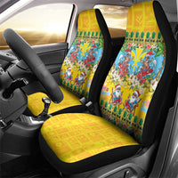 Hawaii Christmas Car Seat Cover Mele Kalikimaka Tropical Vibes - Polynesian Pride