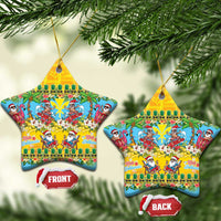 Hawaii Christmas Ceramic Ornament Mele Kalikimaka Tropical Vibes - Polynesian Pride