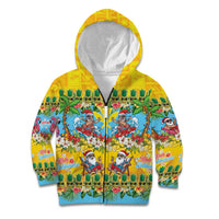 Hawaii Christmas Kid Hoodie Mele Kalikimaka Tropical Vibes - Polynesian Pride
