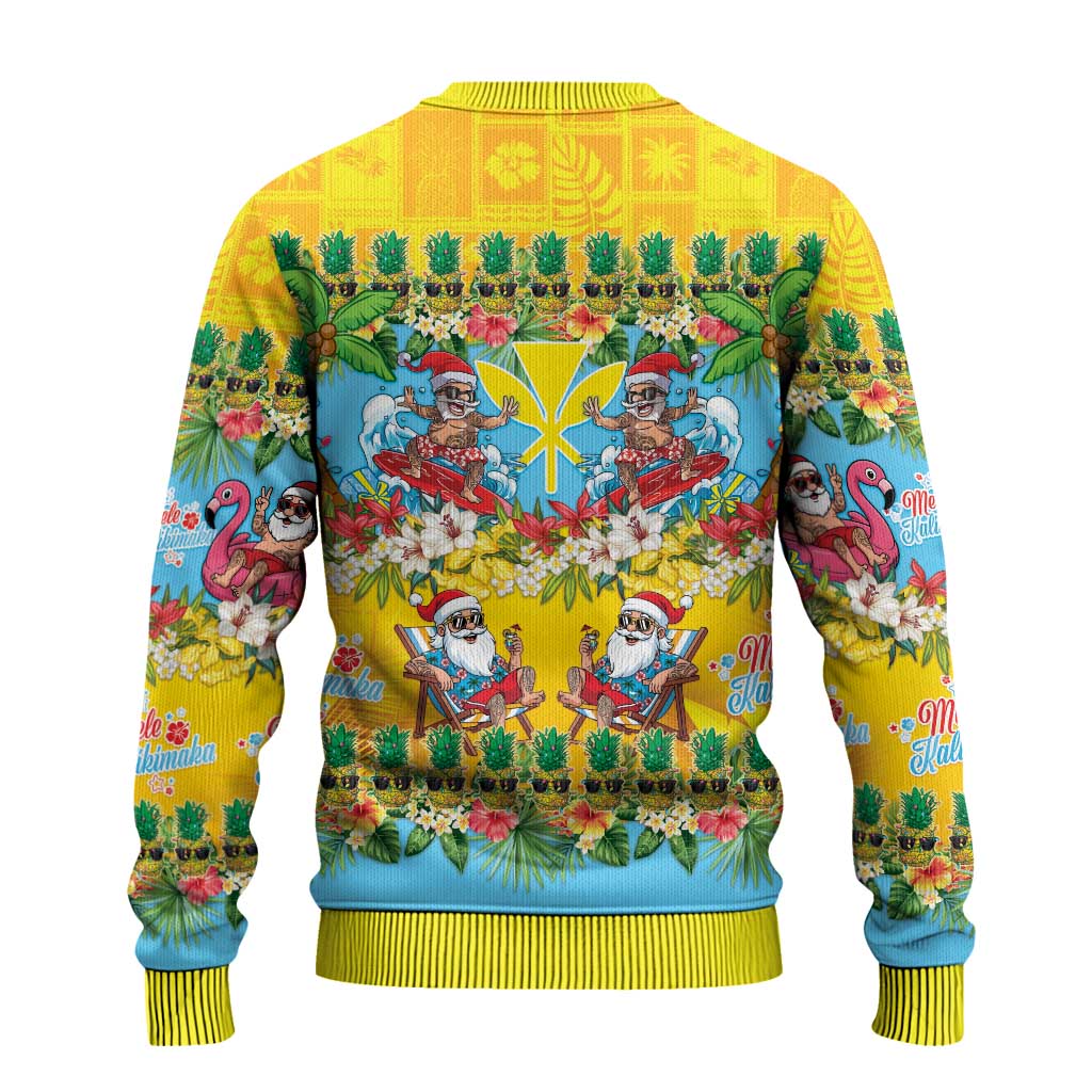Hawaii Christmas Ugly Christmas Sweater Mele Kalikimaka Tropical Vibes - Polynesian Pride