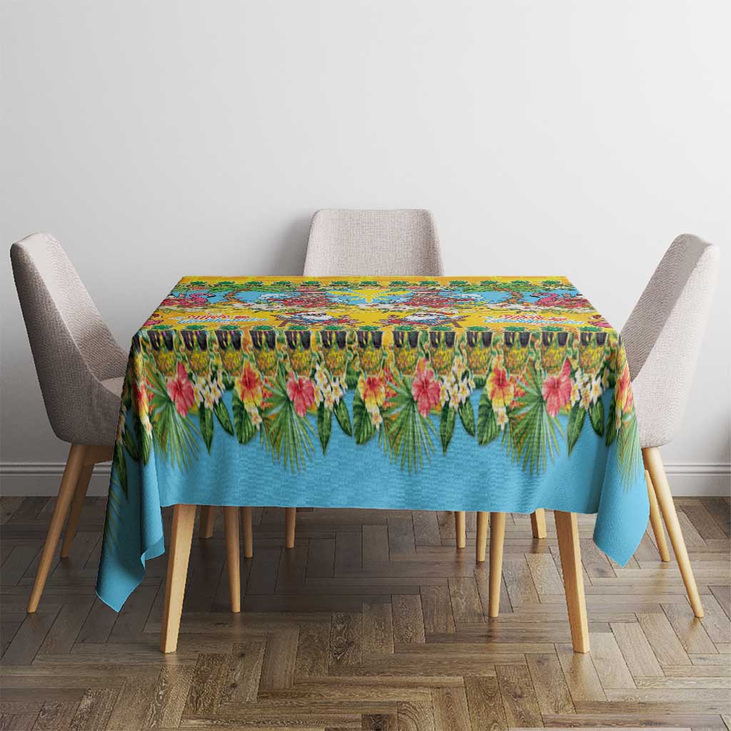 Hawaii Christmas Tablecloth Mele Kalikimaka Tropical Vibes - Polynesian Pride