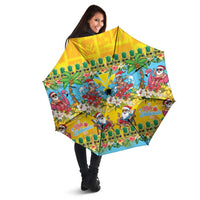Hawaii Christmas Umbrella Mele Kalikimaka Tropical Vibes - Polynesian Pride