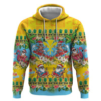 Hawaii Christmas Zip Hoodie Mele Kalikimaka Tropical Vibes - Polynesian Pride