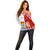 Personalised Tonga And Kiribati Off Shoulder Sweater Coat Of Arms Polynesian Pattern LT05 - Polynesian Pride