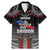 Personalised Samoa Black Saturday Family Matching Mermaid Dress and Hawaiian Shirt Samoan Warrior Tribal Pattern