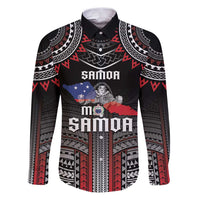 Personalised Samoa Black Saturday Family Matching Puletasi and Hawaiian Shirt Samoan Warrior Tribal Pattern