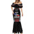 Personalised Samoa Black Saturday Mermaid Dress Samoan Warrior Tribal Pattern