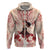 Tahiti Women's Day Hoodie With Polynesian Pattern LT05 Zip Hoodie Beige - Polynesian Pride