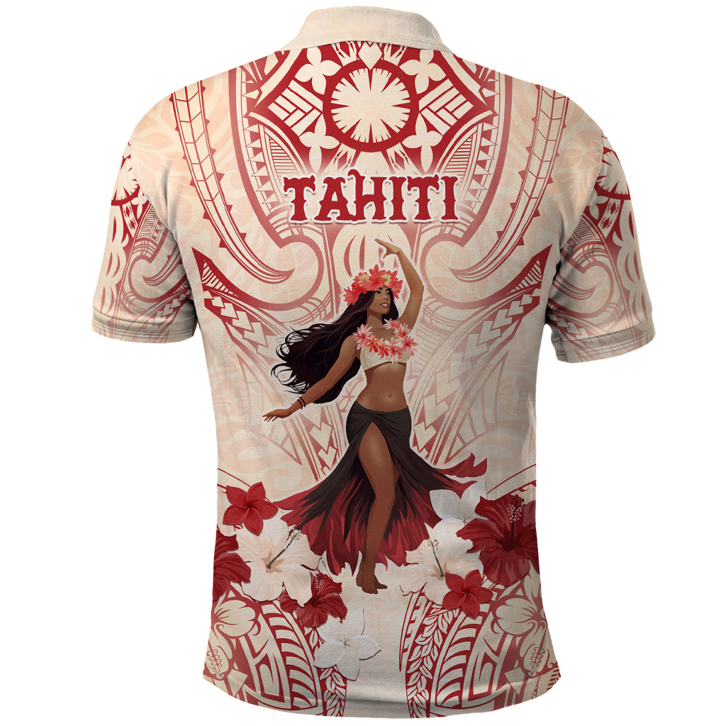 Tahiti Women's Day Polo Shirt With Polynesian Pattern LT05 - Polynesian Pride