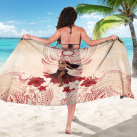 Tahiti Women's Day Sarong With Polynesian Pattern