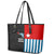 Personalised West Papua Leather Tote Bag Polynesian Pattern With Coat Of Arms