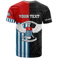 Personalised West Papua T Shirt Polynesian Pattern With Coat Of Arms LT05 - Polynesian Pride