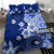 Samoa Siapo Pattern With Navy Hibiscus Bedding Set