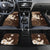 Samoa Siapo Pattern With Brown Hibiscus Car Mats