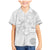 Samoa Siapo Pattern With White Hibiscus Family Matching Mermaid Dress and Hawaiian Shirt LT05 Son's Shirt White - Polynesian Pride