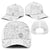 Samoa Siapo Pattern With White Hibiscus Mesh Trucker Cap - Polynesian Pride