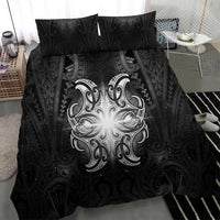 New Zealand Matariki Bedding Set Maori Moko Black Galaxy