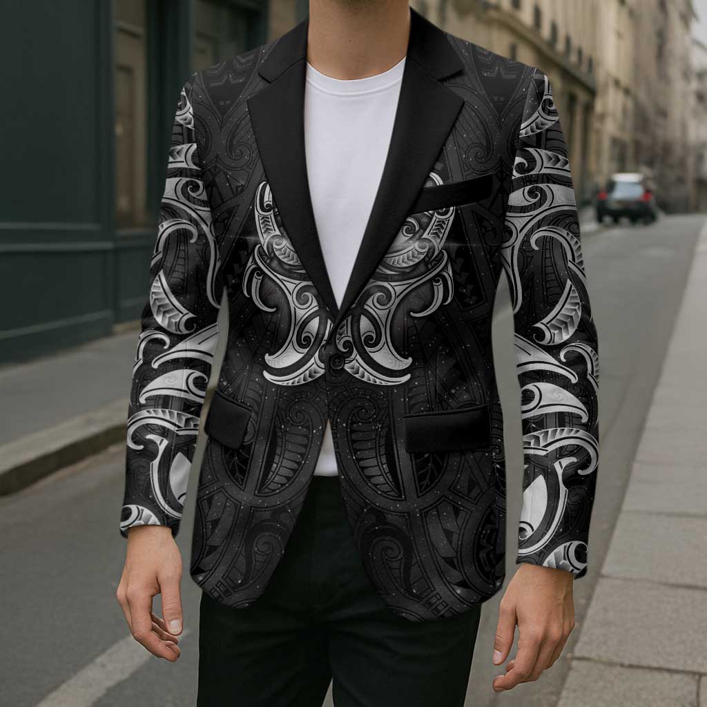 New Zealand Matariki Blazer Maori Moko Black Galaxy