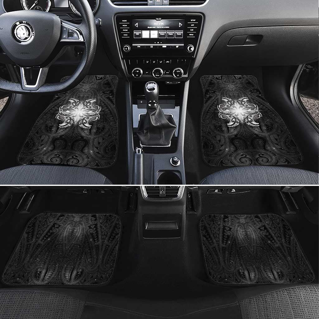 New Zealand Matariki Car Mats Maori Moko Black Galaxy