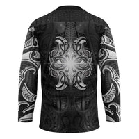 New Zealand Matariki Hockey Jersey Maori Moko Black Galaxy