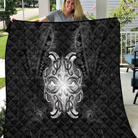 New Zealand Matariki Quilt Maori Moko Black Galaxy