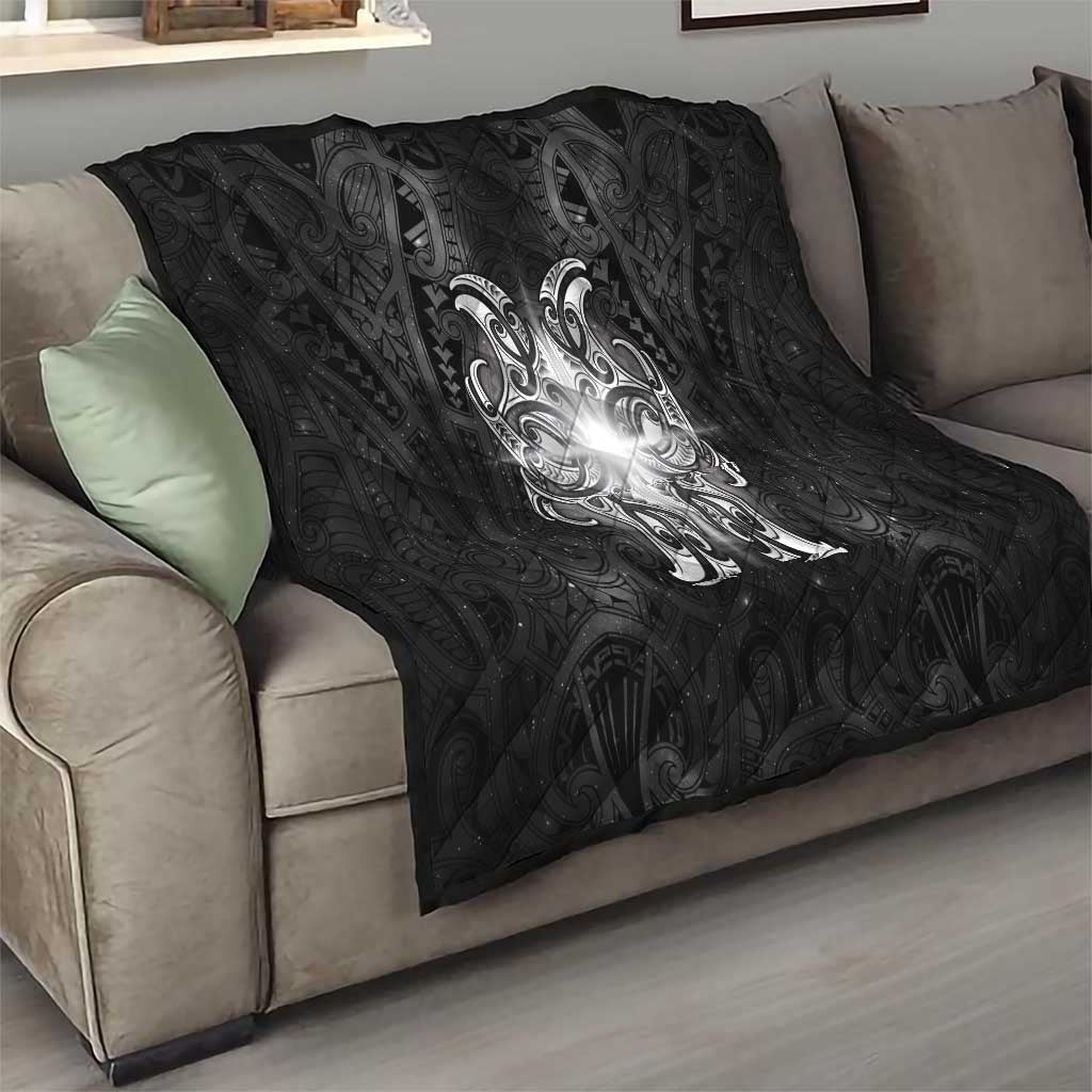 New Zealand Matariki Quilt Maori Moko Black Galaxy