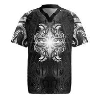 New Zealand Matariki Rugby Jersey Maori Moko Black Galaxy