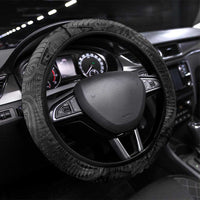New Zealand Matariki Steering Wheel Cover Maori Moko Black Galaxy